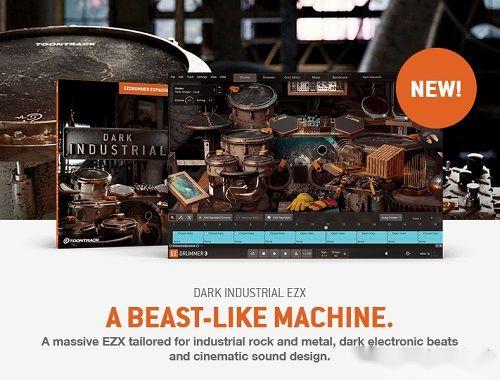 Toontrack – Toontrack DARK INDUSTRIAL EZX （SOUNDBANK） – Superior Drummer 3 样本