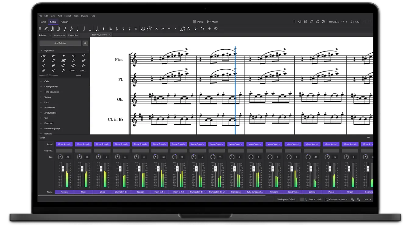 线谱打谱软件 MuseScore v4.2.1 中文多语免费版