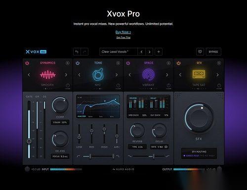 Nuro Audio – Xvox Pro v1.0.3 VST3， AAX TCD – 人声处理插