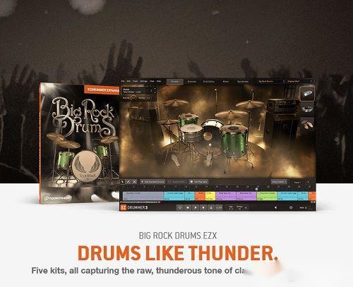 Toontrack – Toontrack BIG ROCK DRUMS EZX v1.0.2 （SOUNDBANK） – EZDrummer 3 样本