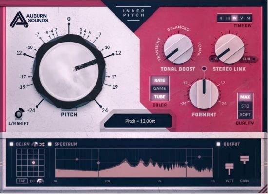 变调插件 – Auburn Sounds Inner Pitch 1.1.0 Win/macOS/Linux