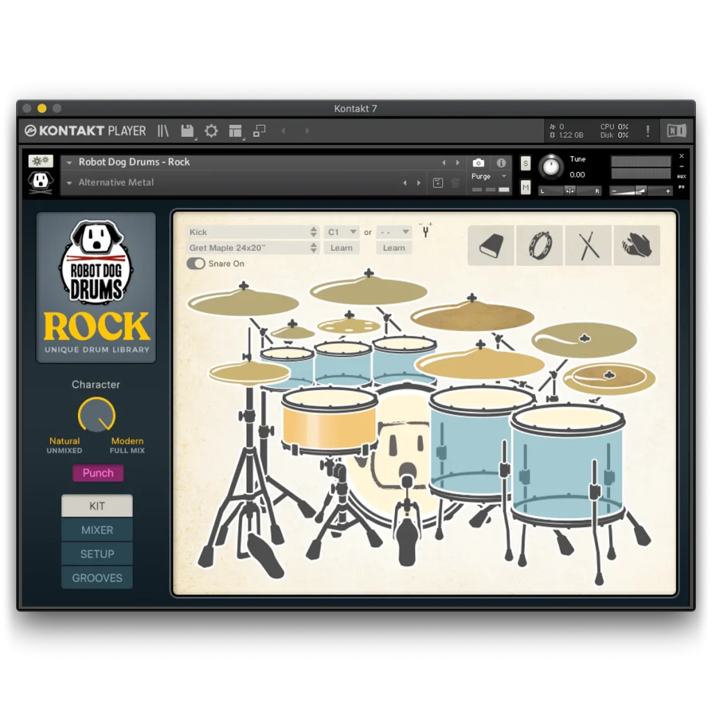 Robot Dog Drums Rock v1.0.0 KONTAKT-FANTASTiC