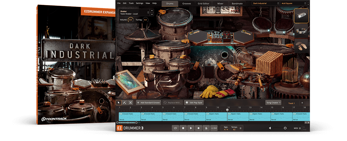 Toontrack – DARK INDUSTRIAL EZX (SOUNDBANK)