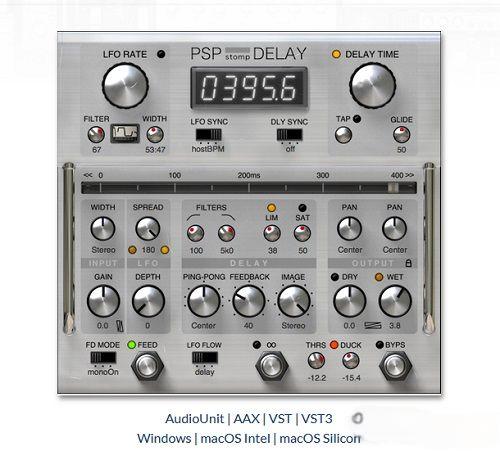 PSPaudioware – PSP stompDelay v1.1.4 WIN R2R – 延迟