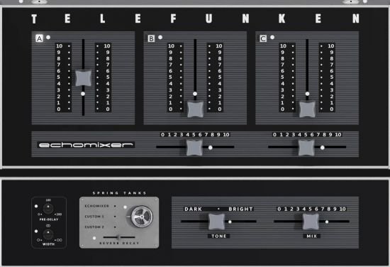 弹簧混响 – Audiopunks AP Telefunken Echomixer v1.2.0 WIN